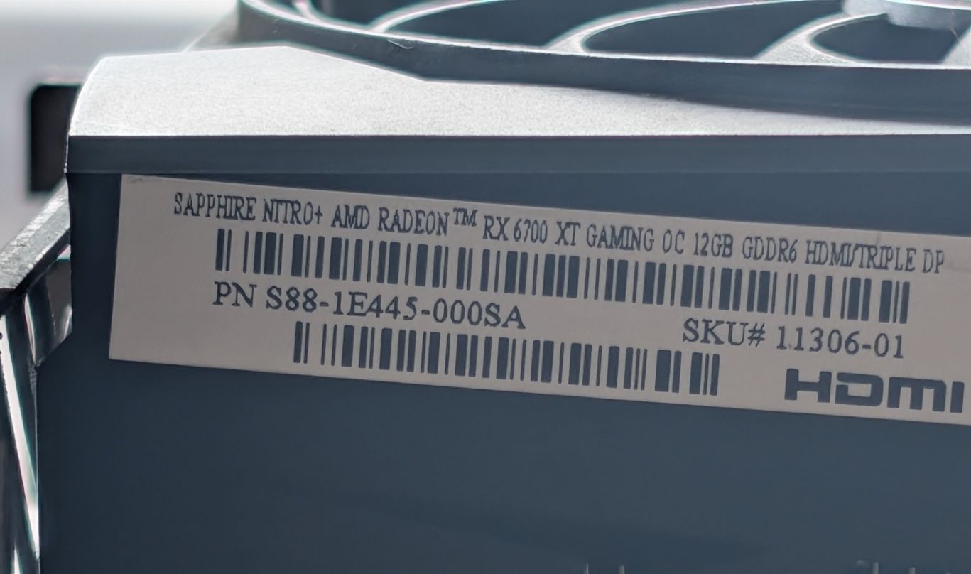 Karta graficzna AMD Sapphire Nitro+  RADEON RX 6700 XT 12GB GDDR6
