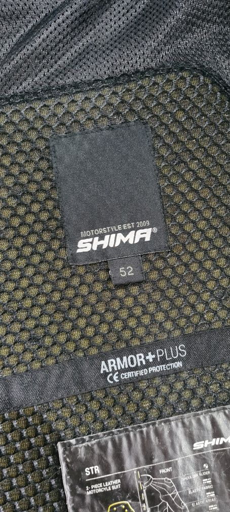 Kombinezon skórzany SHIMA STR RED FLUO 52 50