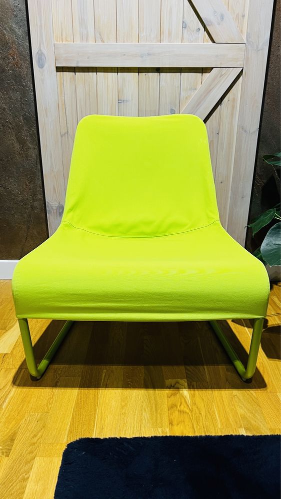 Fotel Ikea zielony fluo