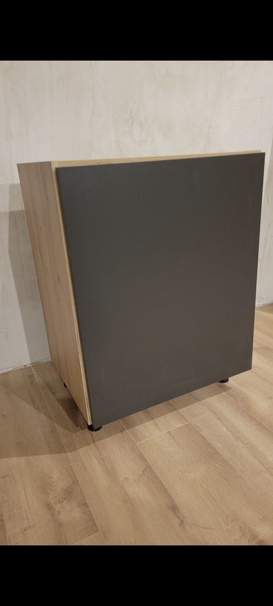 Szafka pod blat Zestaw Vinto antracyt Leroy dąb artisan 60