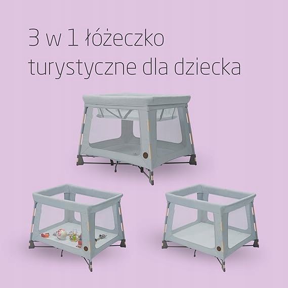 łóżeczko turystyczne maxi-cosi 76 x 106 cm swift 3 w 1 iii
