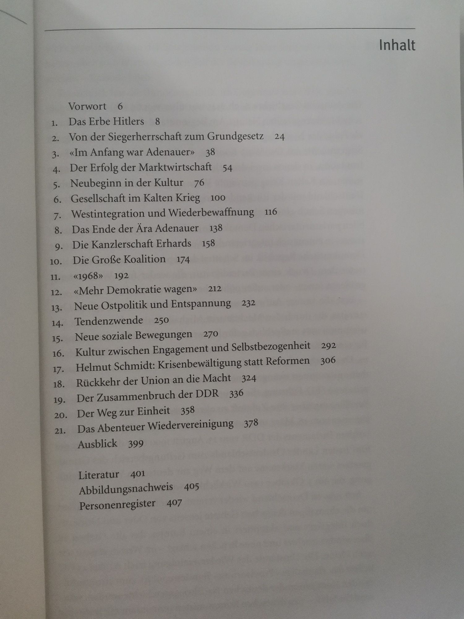 Kleine Geschichte der Bundesrepublik  Deutschland / Historia Niemiec