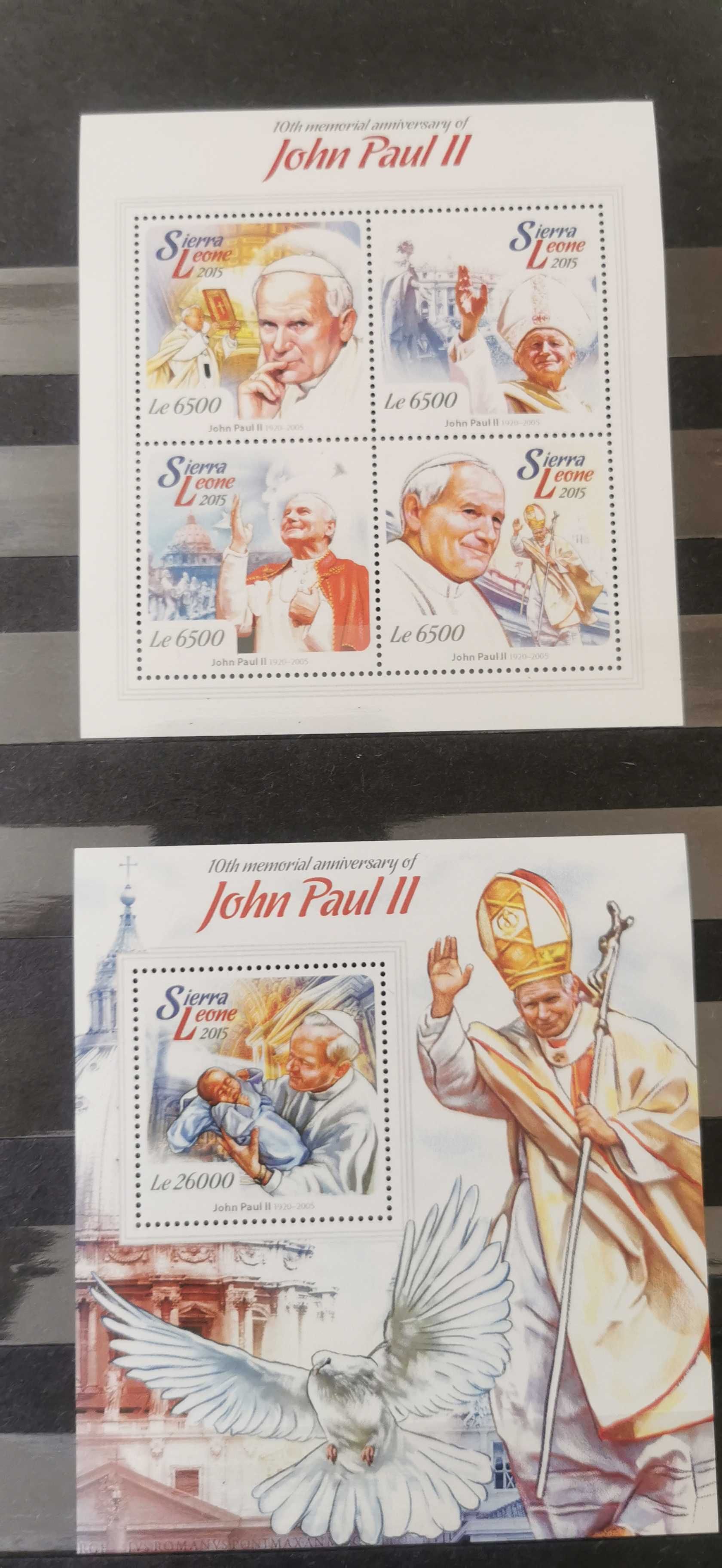 Znaczki pocztowe tematyczne Jan Paweł II