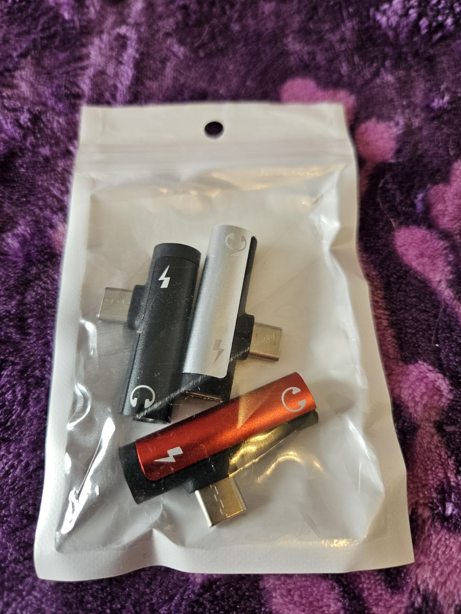 Adapter USB-C - Słuchawki (Jack 3,5 mm) + Ładowanie