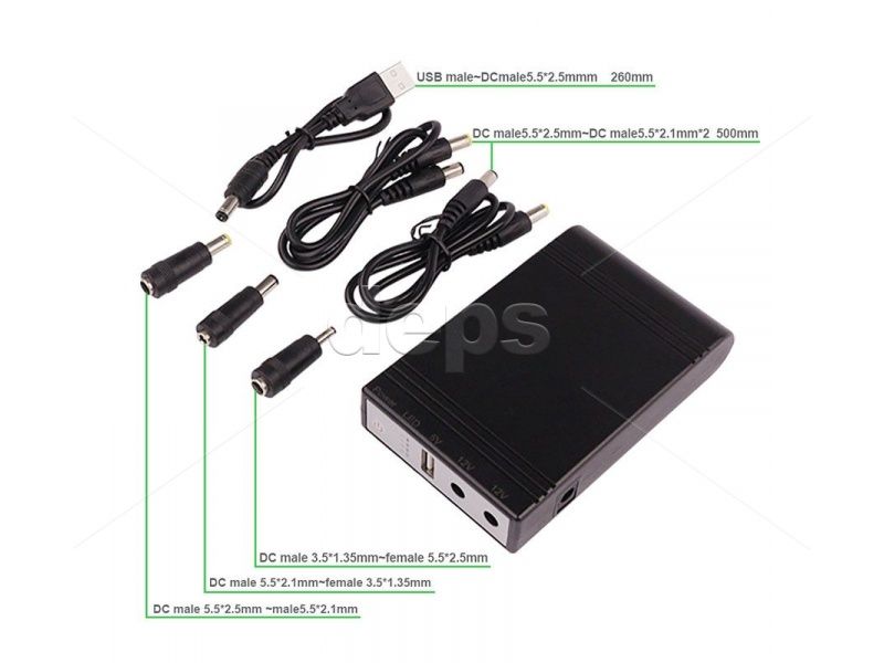 Mini ups, ібж, повербанк для роутера WIFI , модема USB, 12v,12v 2A 38w