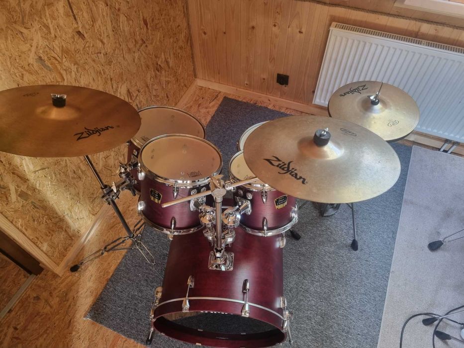 YAMAHA STAGE CUSTOM + Zildjian-kompletna perkusja, stan idealny! Dowóz