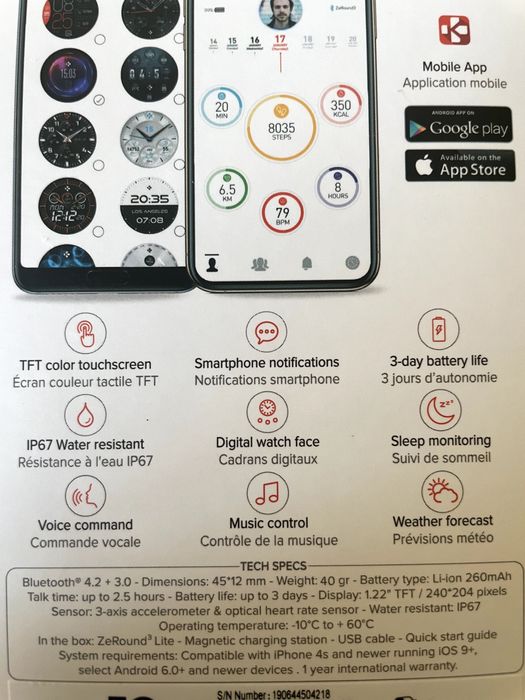 Smartwatch ZeRound3 Lite
