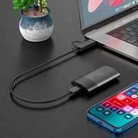 Внешний накопитель HOCO PSSD Mobile SSD UD12 128GB OTG USB+Type-C