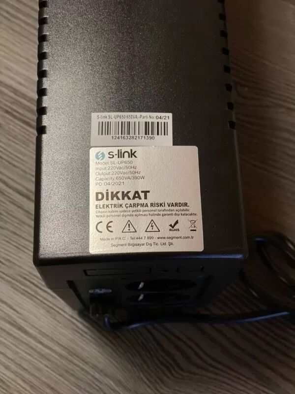 Джерело безперебійного живлення S-link sl-up 650W sl-up Безперебійник