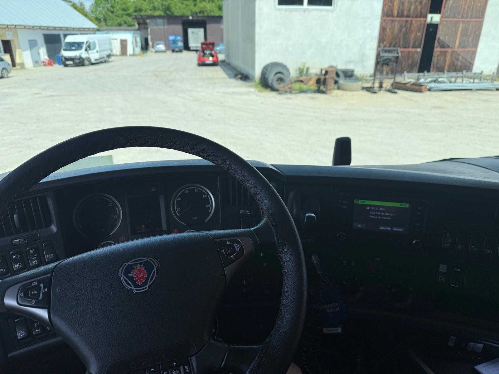 SCANIA R520 V8 nadstawki: platforma, termos, kontener GWARANCJA UDT