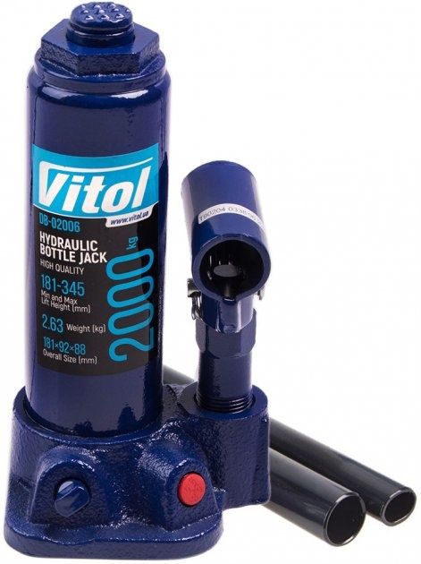 Домкрат Vitol 2т, 3т, 5т, 10т. Кейс і картон. Гарантія
