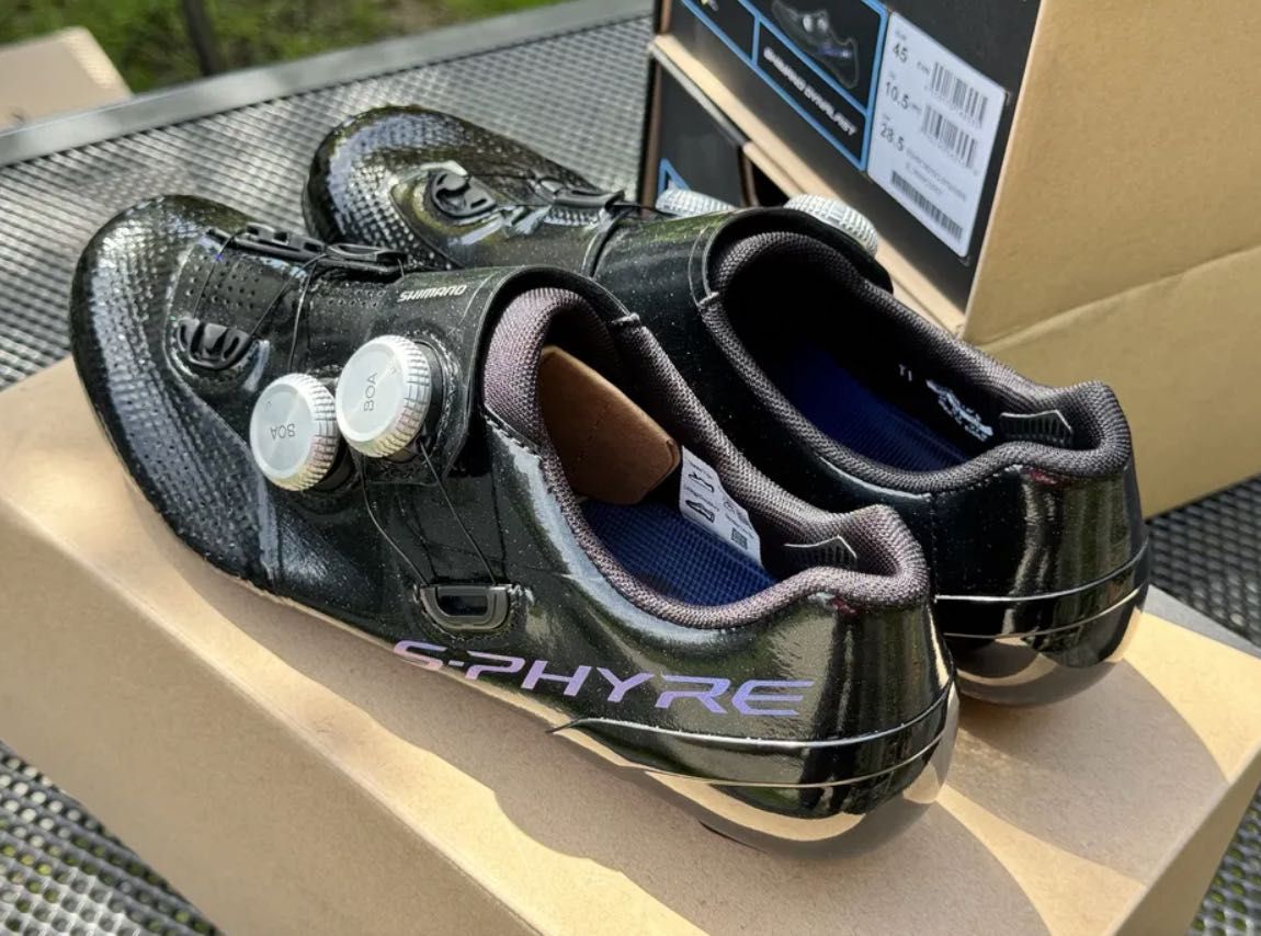 S-PHYRE Shimano SH-RC902S (r.45,47) Black Noir, Carbon, szosa