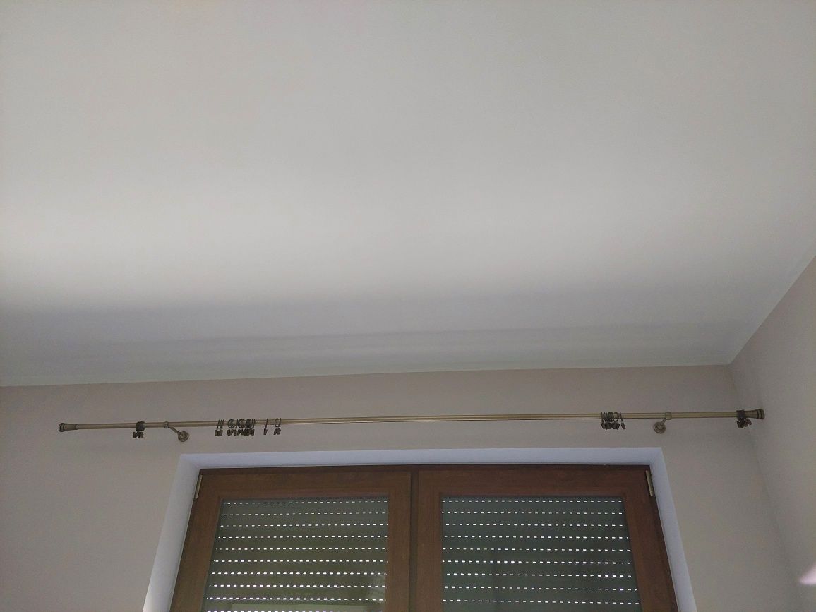 Karnisz pojedynczy złoty 19 mm 230 cm
