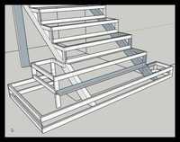 чертеж-проектировка лестниц и  любых конструкций, с 3д.визуализацией