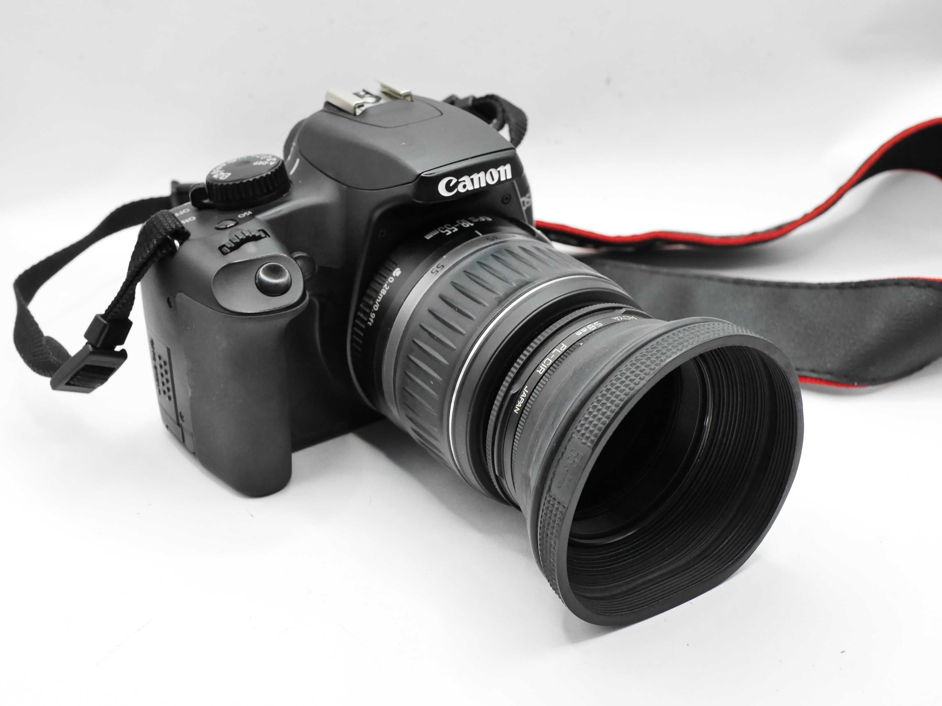 Canon 1000D 18-55 mm 3,5-5,6 5353 klatek polar Hoya plecak gratis