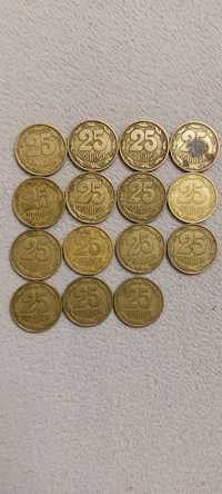 Монета 25 коп.(бублики)