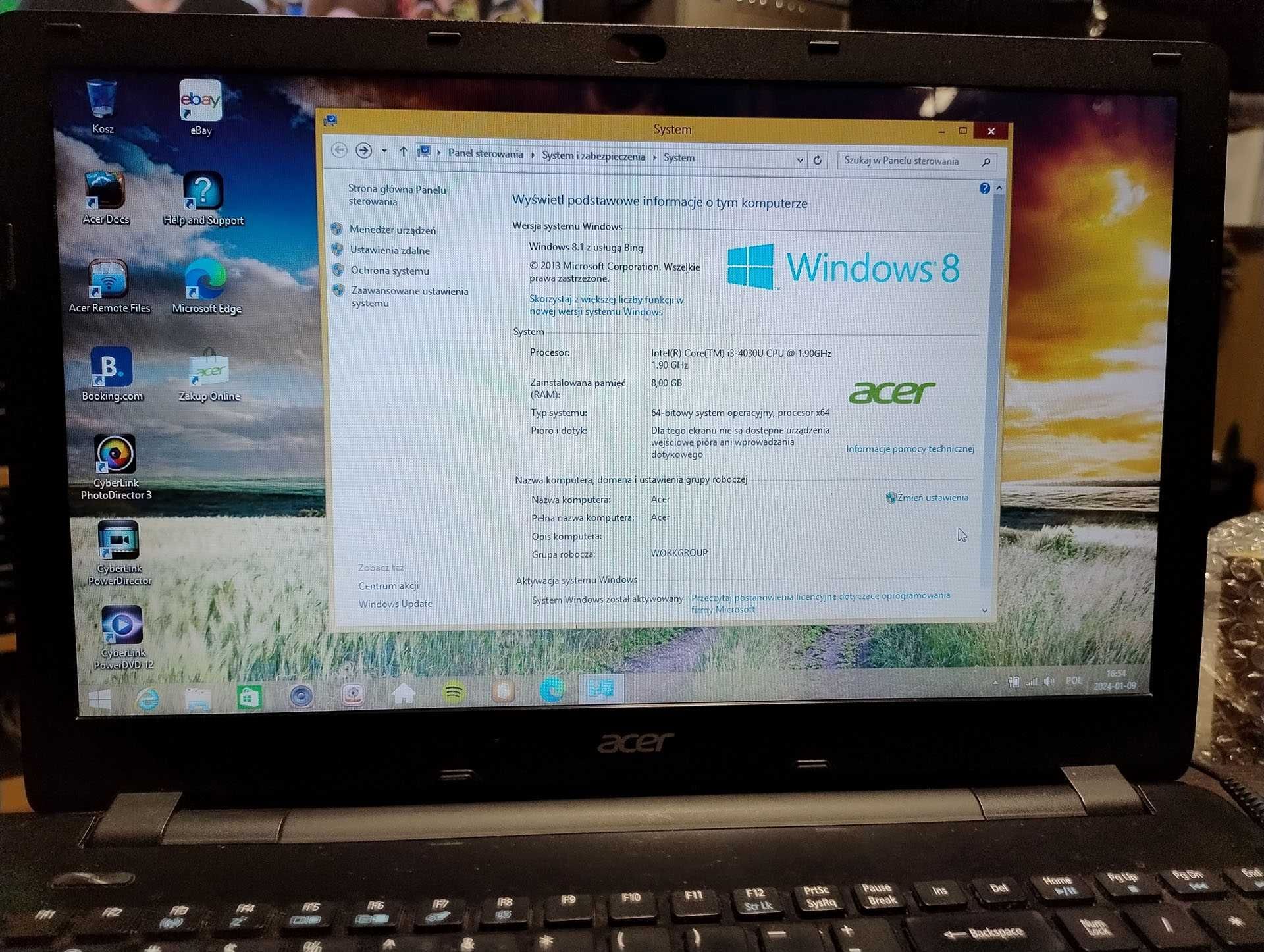 Acer Aspire E5-571 15,6" i3-4030U 8GB RAM 480GB SSD - Promocja !!!