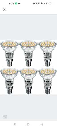 6X zarowka Eacll Led R50 E14 7W 3000K 730LM Biały ciepły sciemnianie