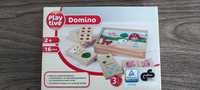 PLAYTIVE 10x5 cmdrewniane duże domina zabawa kreatywna logiczna 16pcs