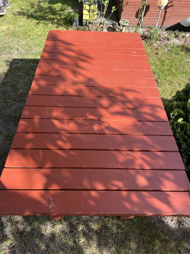 Stół drewniany malowany solidny 150 cm x 80
