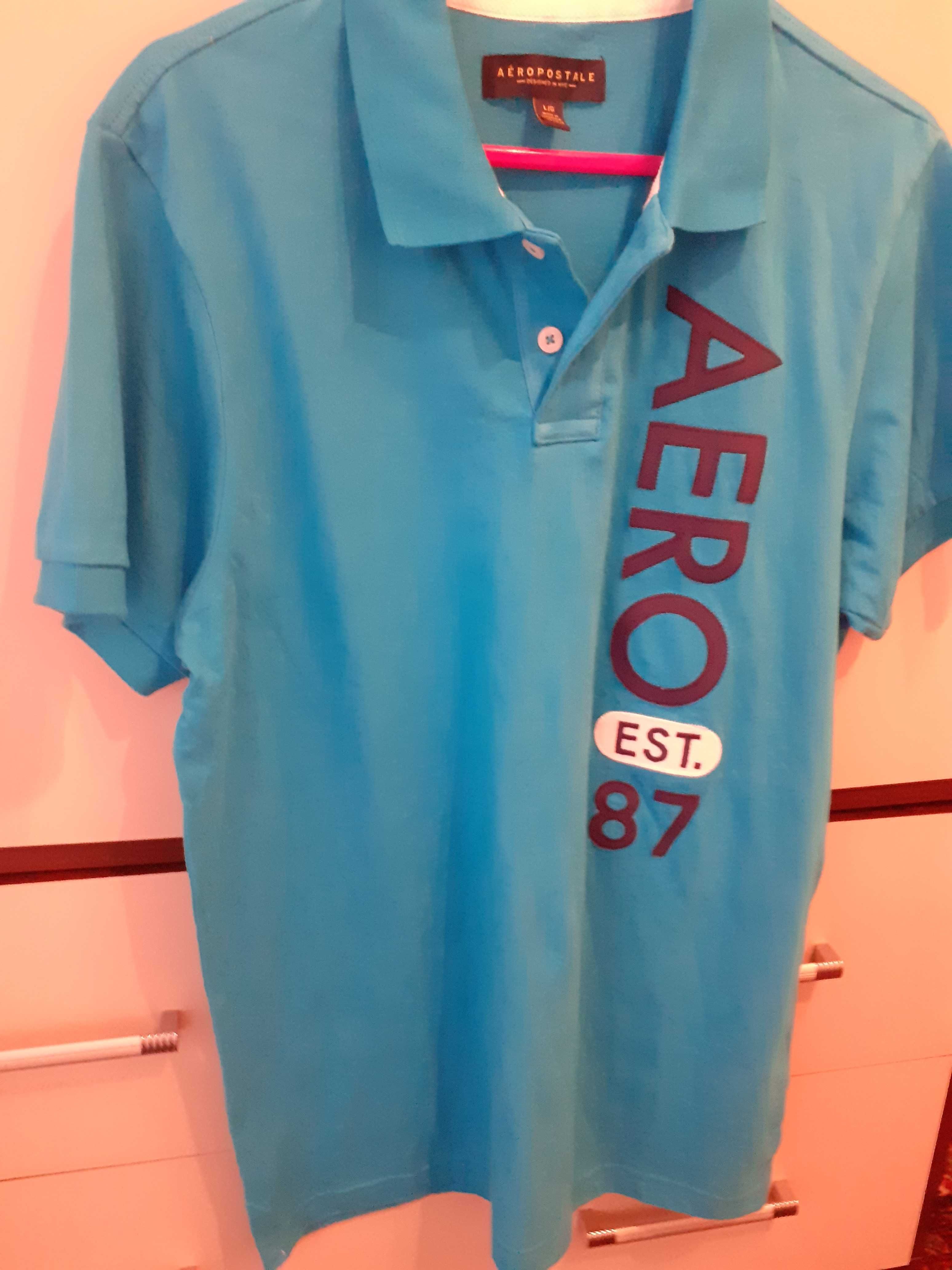 Koszulka Polo Aeropostale Est 87  USA meska roz L 100% cotton