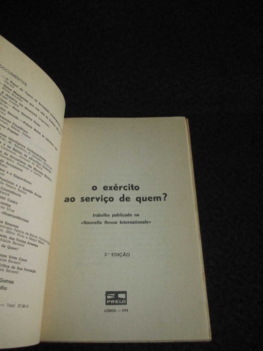 O Exército ao Serviço de Quem? 1974