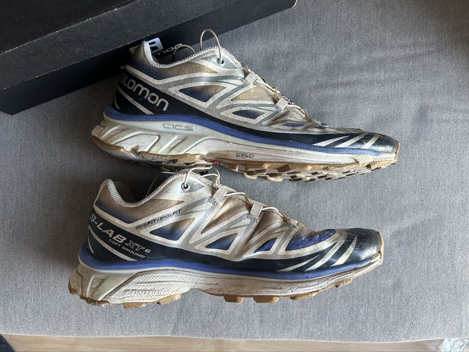 Ténis Salomon XT-6 Skyline Beje/ Azul/ Preto