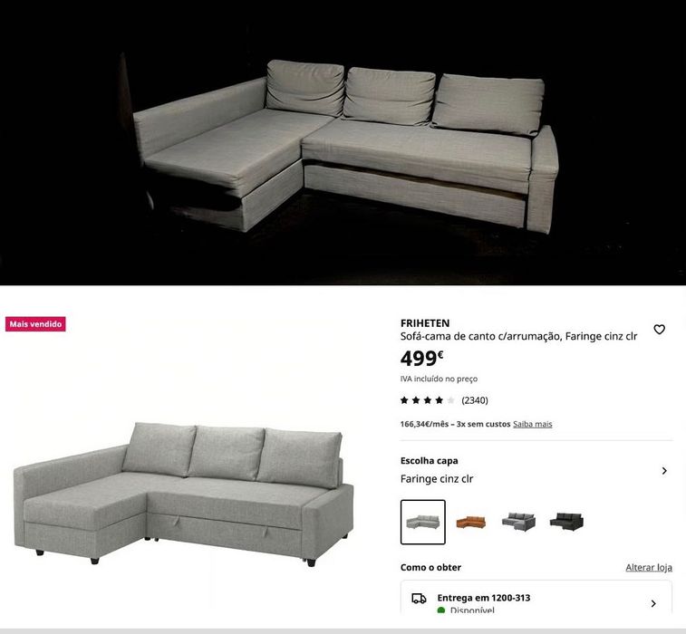 Sofa Cinza, Sofa