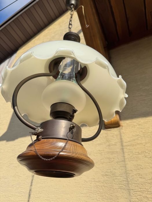 Lampa sufitowa stylowa żyrandol zwis wisząca okrętowa holenderska skla