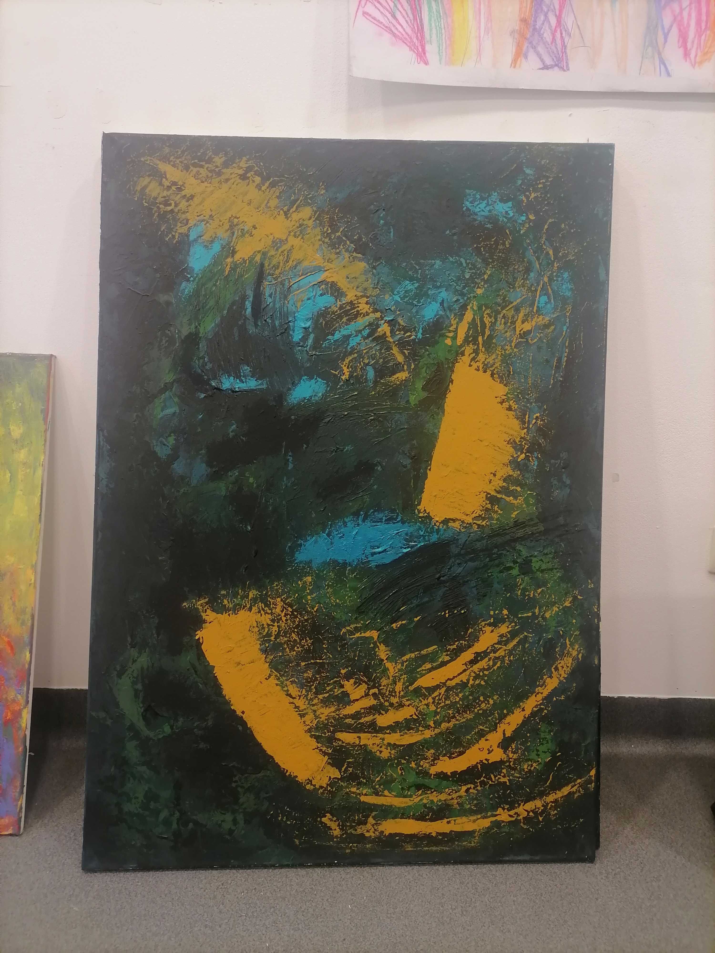 Wiatraki Don Kichota obraz akryl 100x70