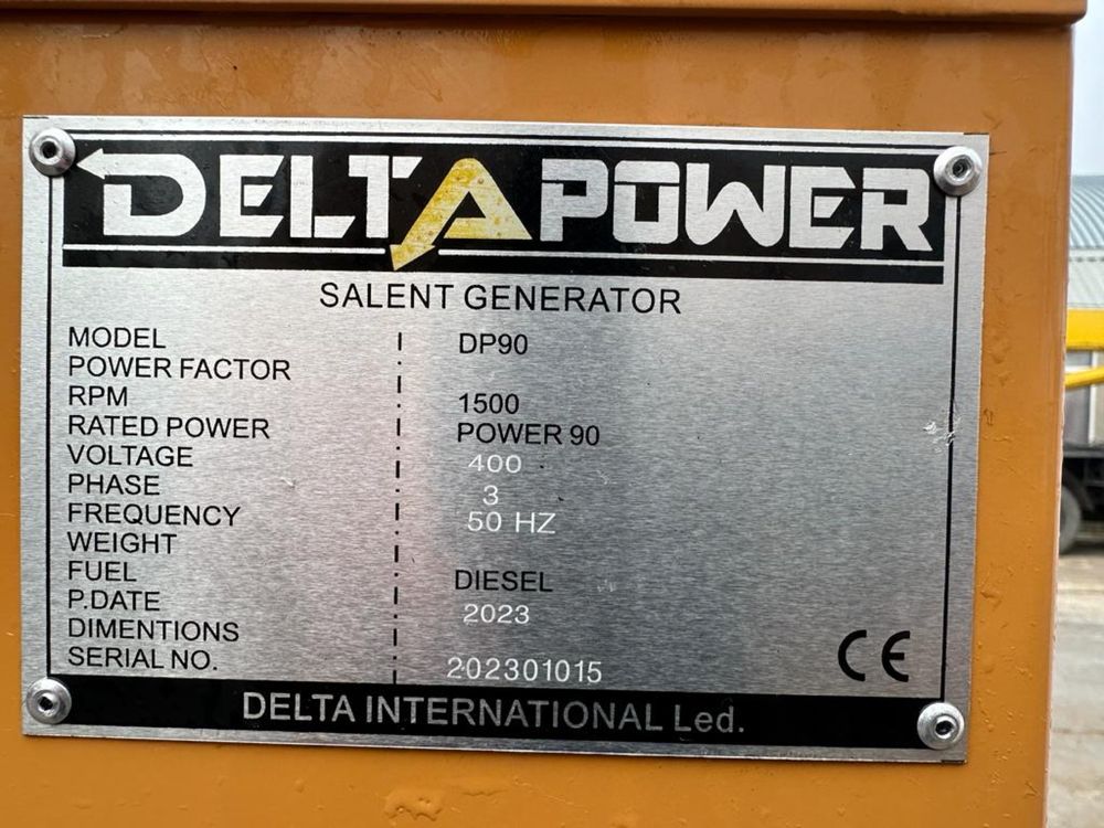 Новый дизель генератор DeltaPowe DP-90