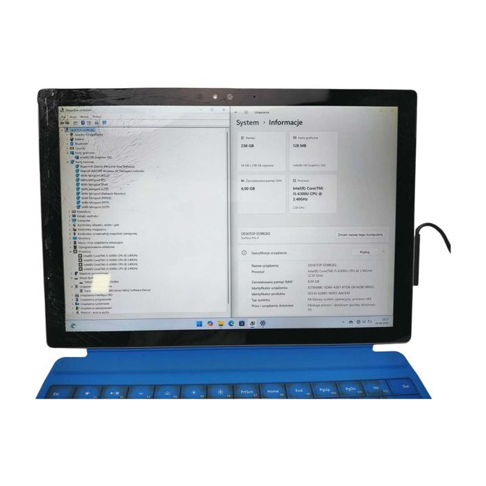 Microsoft Surface Pro 4 (1724) | i5-6300U | 8GB RAM | 256SSD | Win11