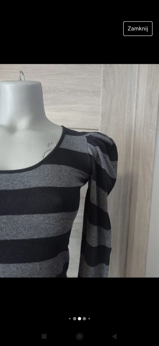 Sweter w paski Cropp