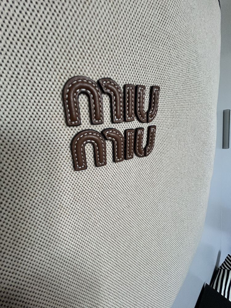 Torebka materiałowa Miu miu
