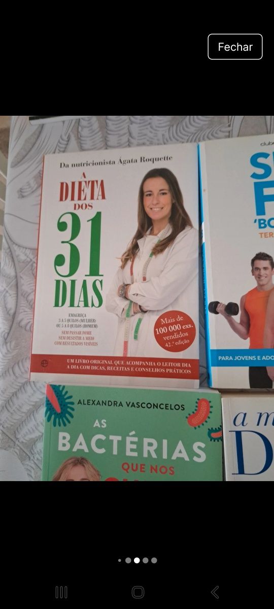 Livros saudáveis, dieta, cura