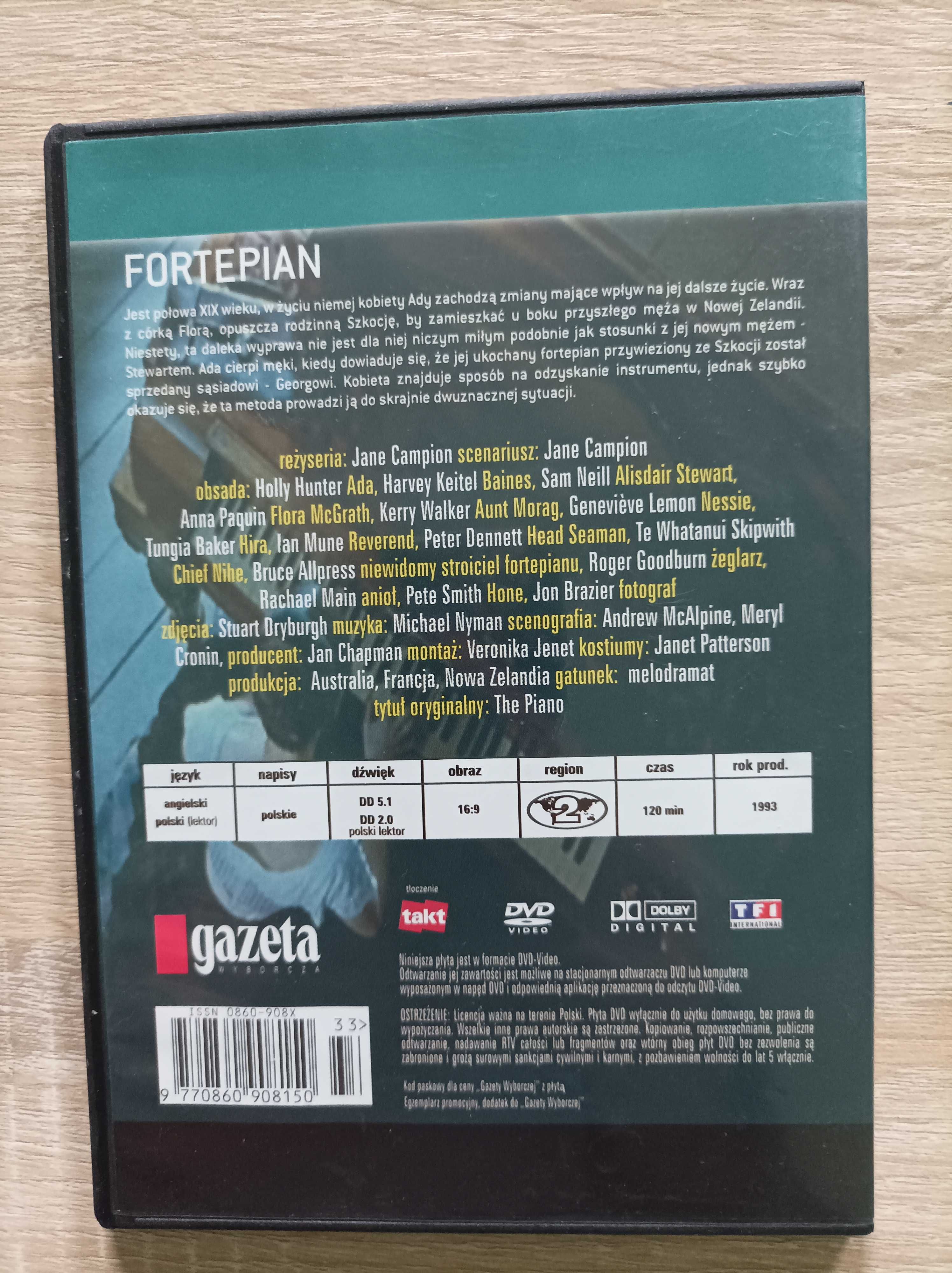 Film DVD Fortepian