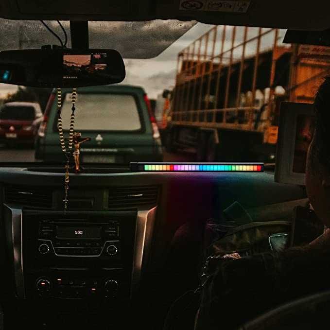 Luzes LED de música para carro