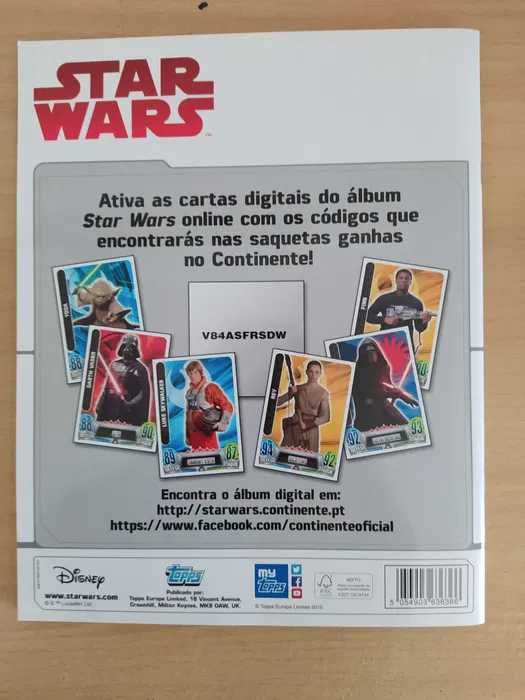 Caderneta COMPLETA Star Wars Force Attax