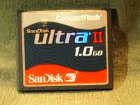 Karta pamięci CompactFlash Card SanDisk Ultra II 1GB.