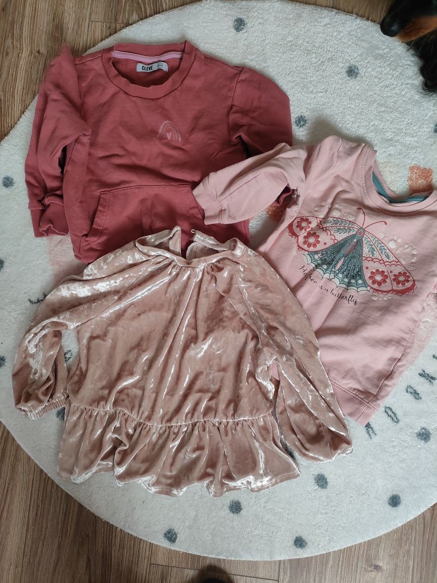 Zestaw wyprawka ciuchów r 98 + body