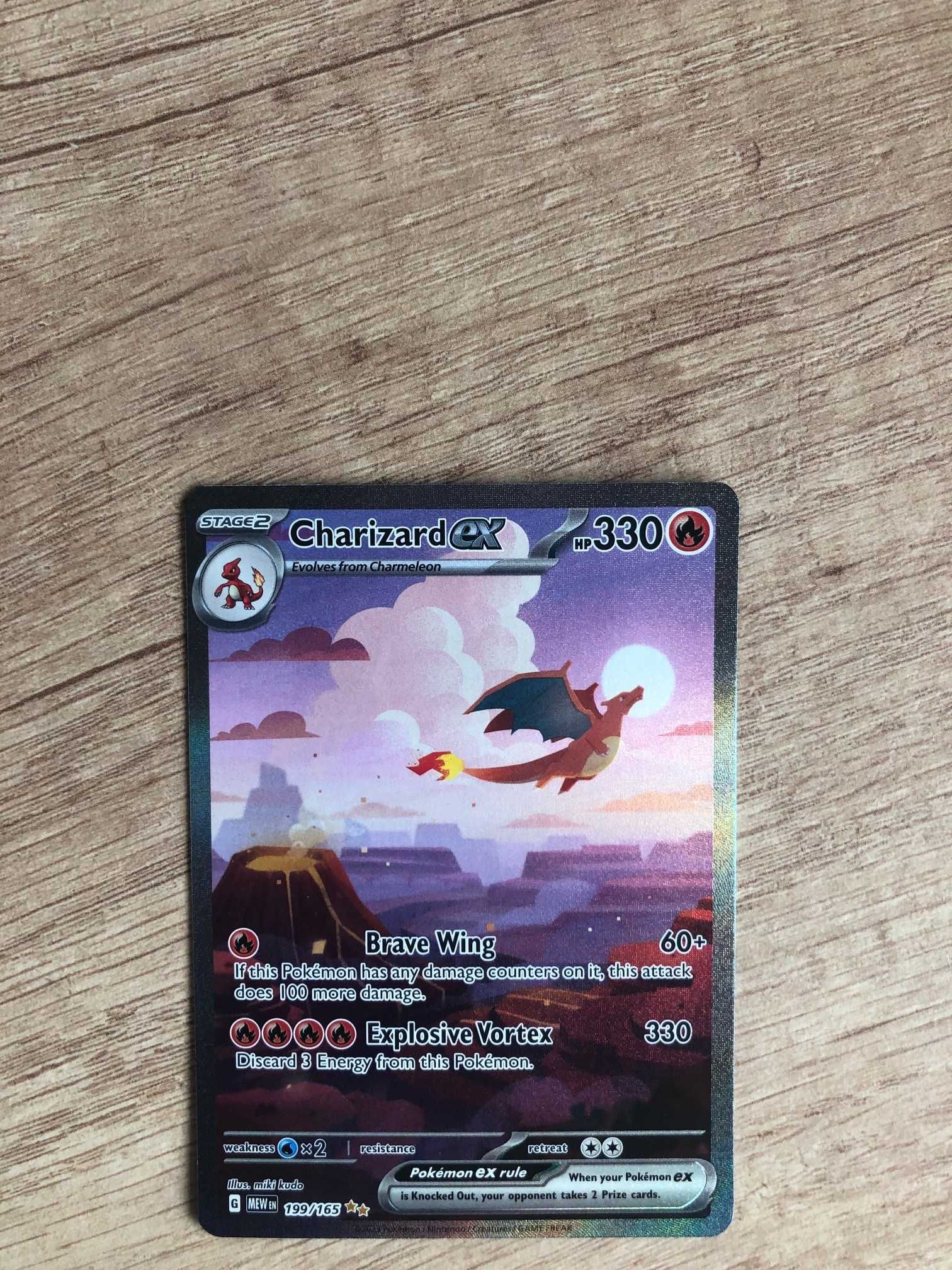 Karta Pokemon Charizard Ex 199/165 Mew 151