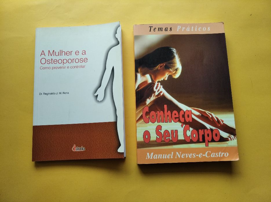 Conjunto de livros sobre saúde (Reumatismo, Próstata, Osteoporose etc)