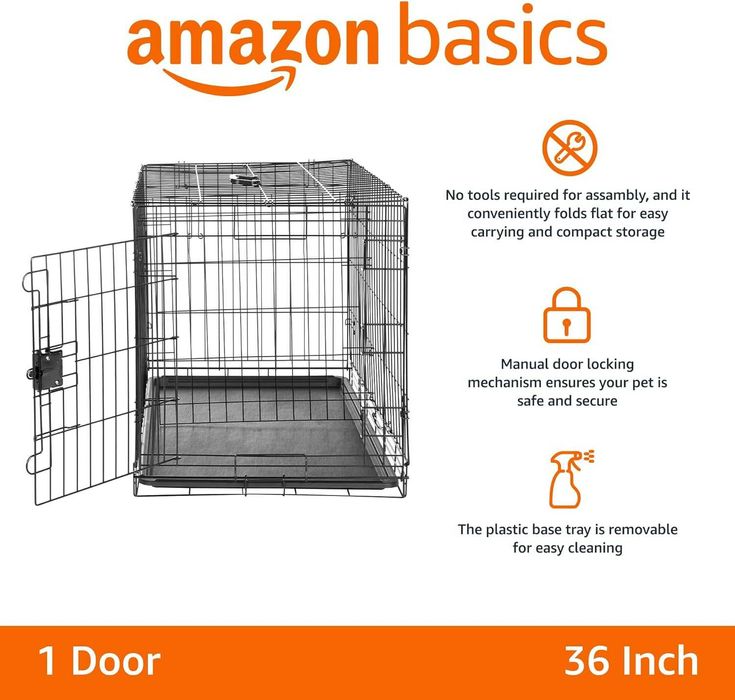 Kojec Dla Psa Amazon Basics 91X58X63Cm