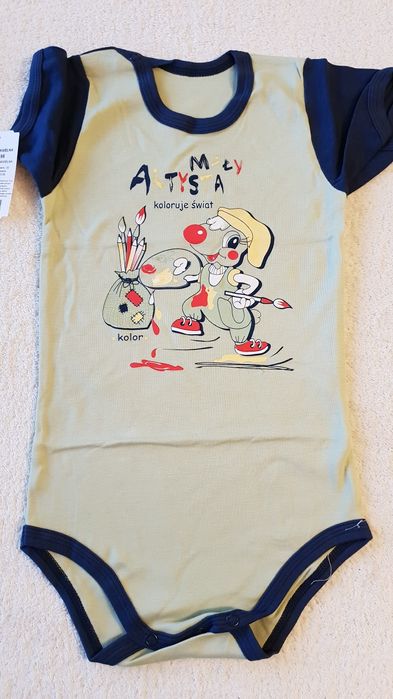 Body 98 cm bawełna Rampers śpiochy piżama pajacyk pajac kaftanik