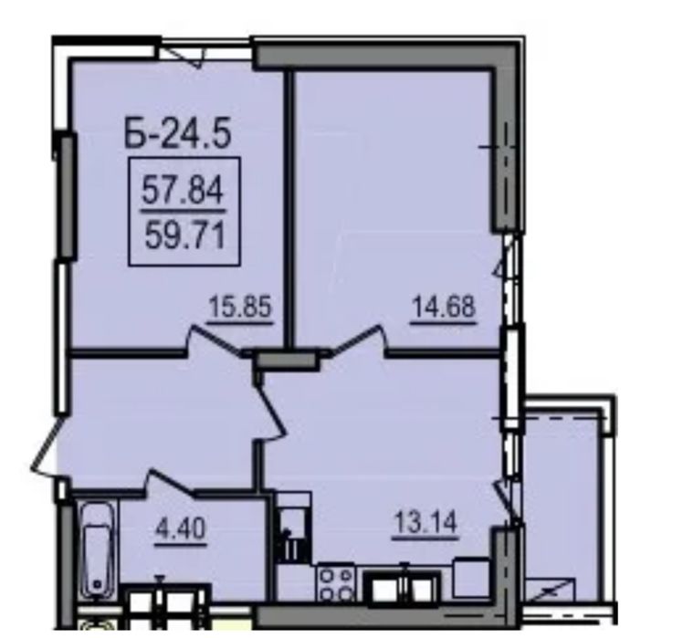 2-комнатная 60м у моря/Есть балкон/Красивый вид/Цена 60500$