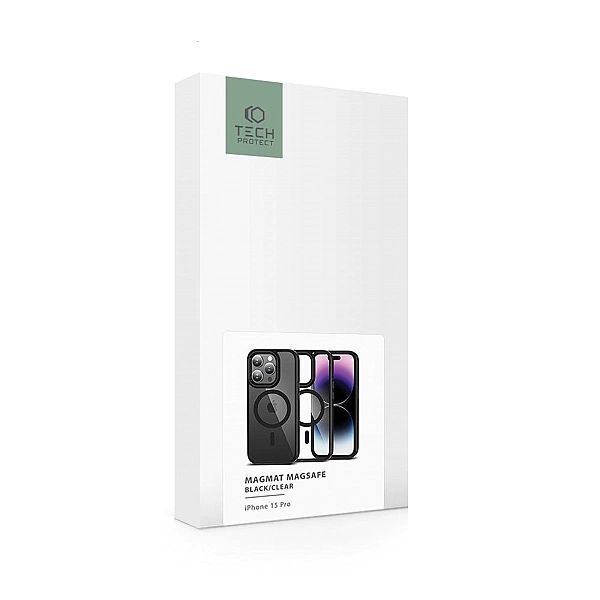 Tech-Protect Magmat Magsafe Iphone 15 Pro Black/Clear