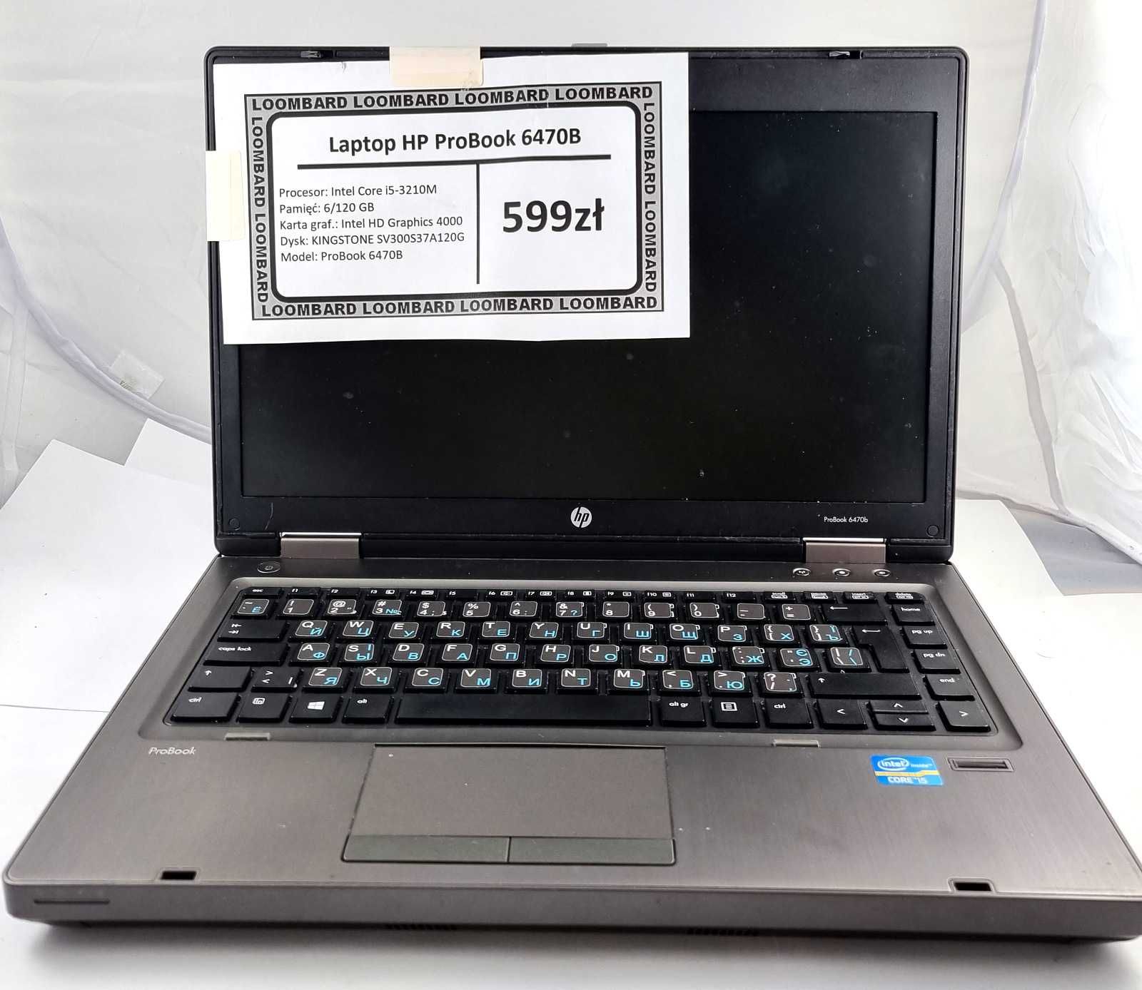 Laptop HP Probook 6470B I5-3GEN 6/120GB SSD