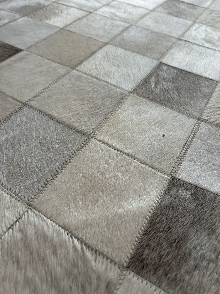 Conjunto de 3 Tapetes Laterais em Pele Natural – Ideal para Quarto