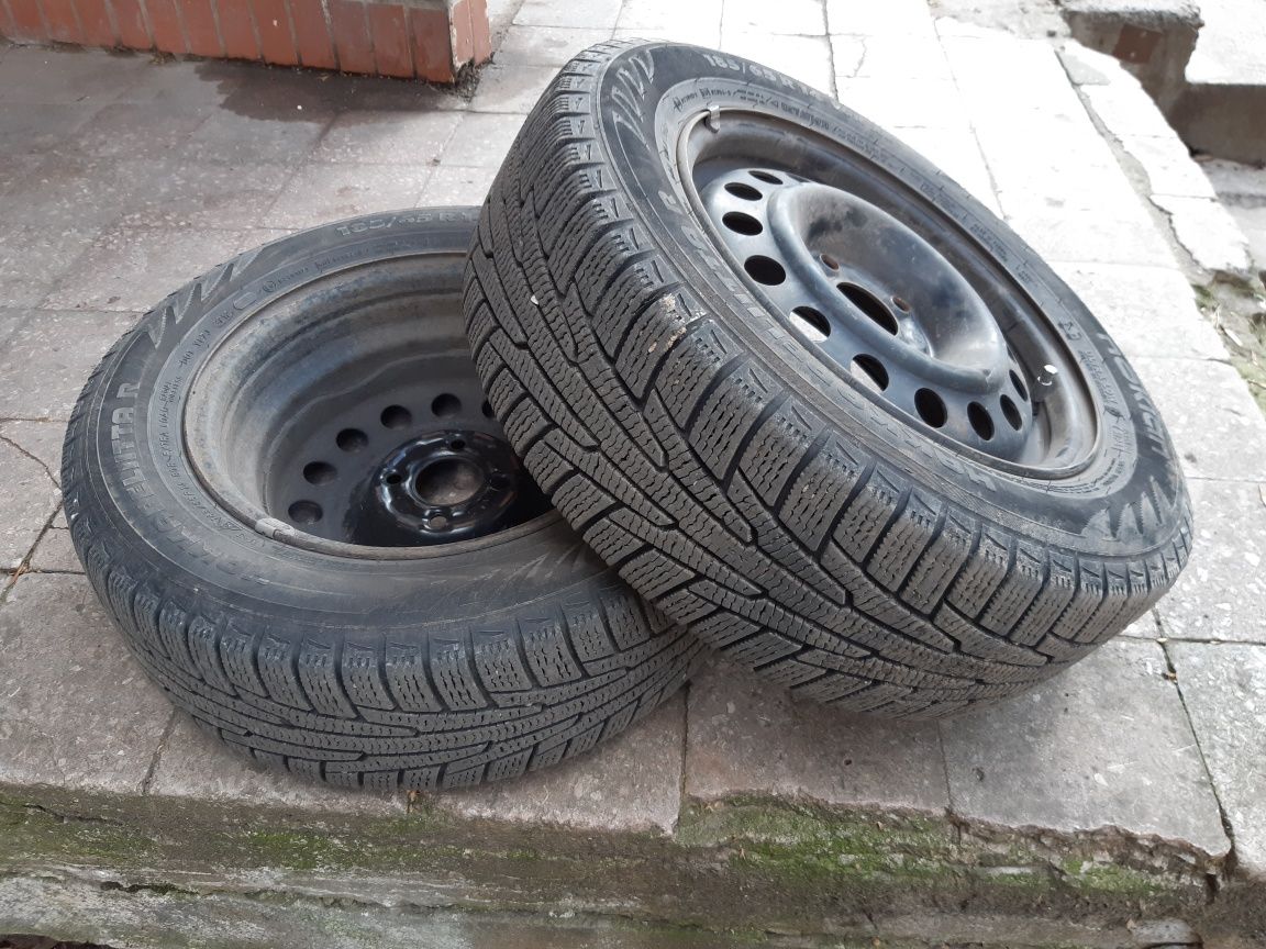 Продам диски и зимней резиной 14