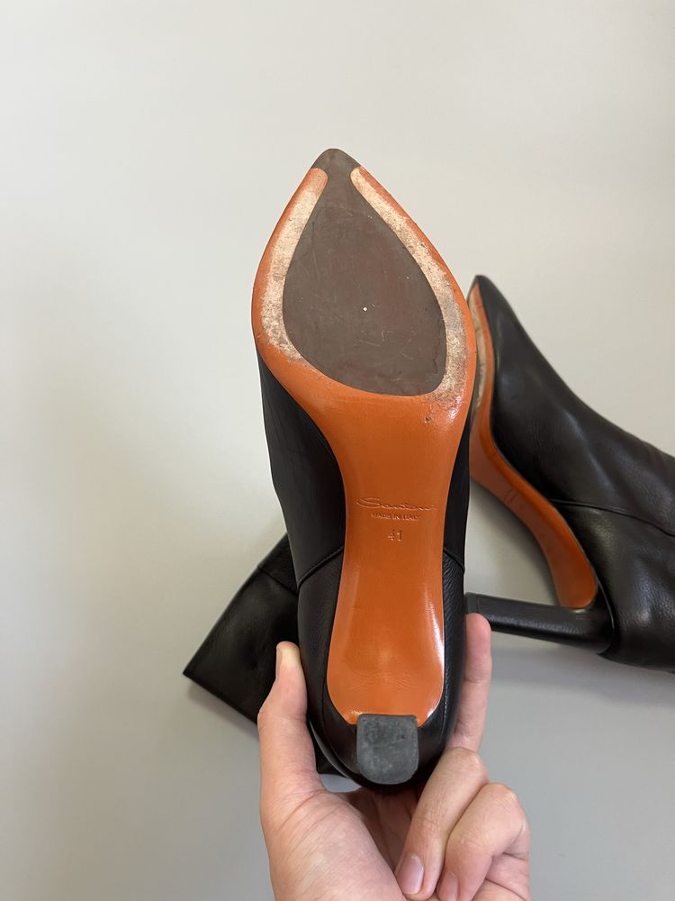 Сапоги Santoni Sant Leather Ysl Loro Piana 41(26cm)